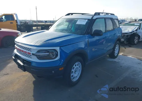 2023 Ford Bronco Sport Heritage Limited z USA, uszkodzony, nr VIN 3FMCR9H97PRD19802